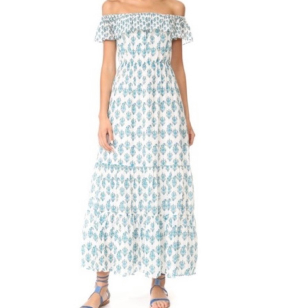 Club Monaco Block Print Maxi Dress